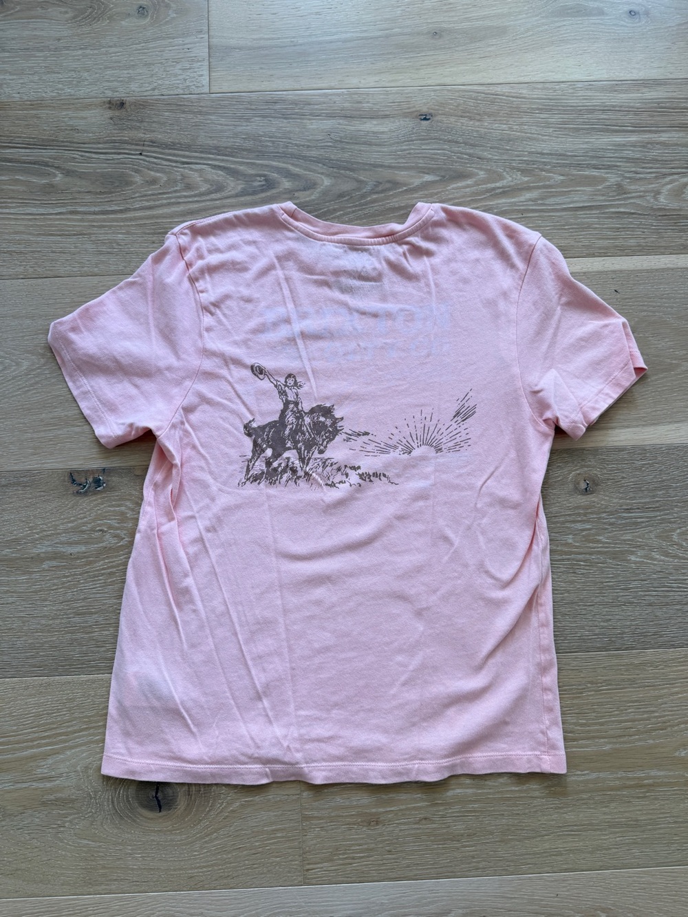 Brixton Pink Graphic Tee with Rodeo Print